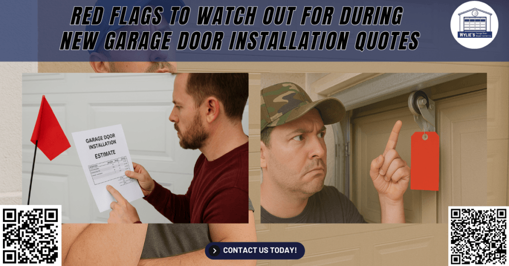 Red Flags to Watch Out for During New Garage Door Installation Quotes 1 Red Flags to Watch Out for During New Garage Door Installation Quotes