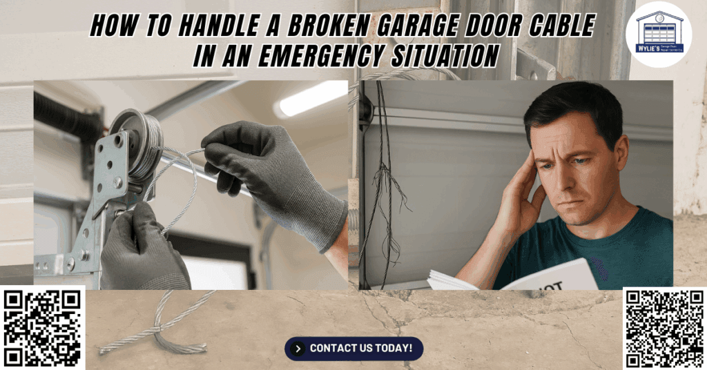 How to Handle a Broken Garage Door Cable in an Emergency Situation 1 How to Handle a Broken Garage Door Cable in an Emergency Situation - Wylie’s Garage Door Repair Center Co.