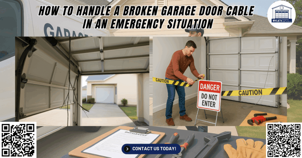 How to Handle a Broken Garage Door Cable in an Emergency Situation 1 Wylies Garage Door Repair Center Co 4