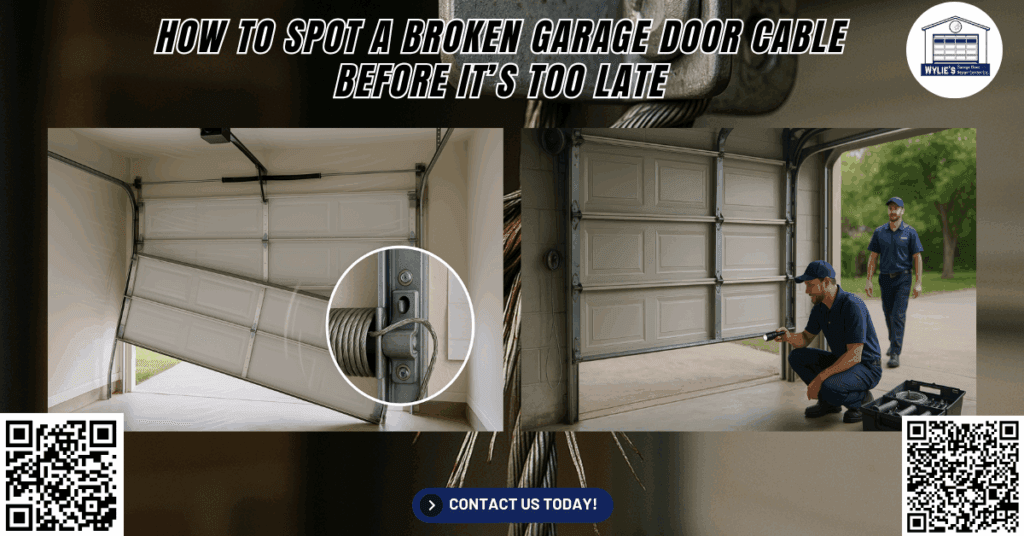 How to Spot a Broken Garage Door Cable Before It’s Too Late 3 How to Spot a Broken Garage Door Cable Before It’s Too Late - Wylie’s Garage Door Repair Center Co.