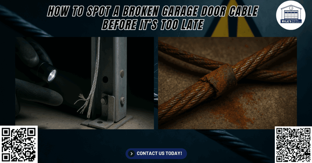 How to Spot a Broken Garage Door Cable Before It’s Too Late 1 Wylies Garage Door Repair Center Co