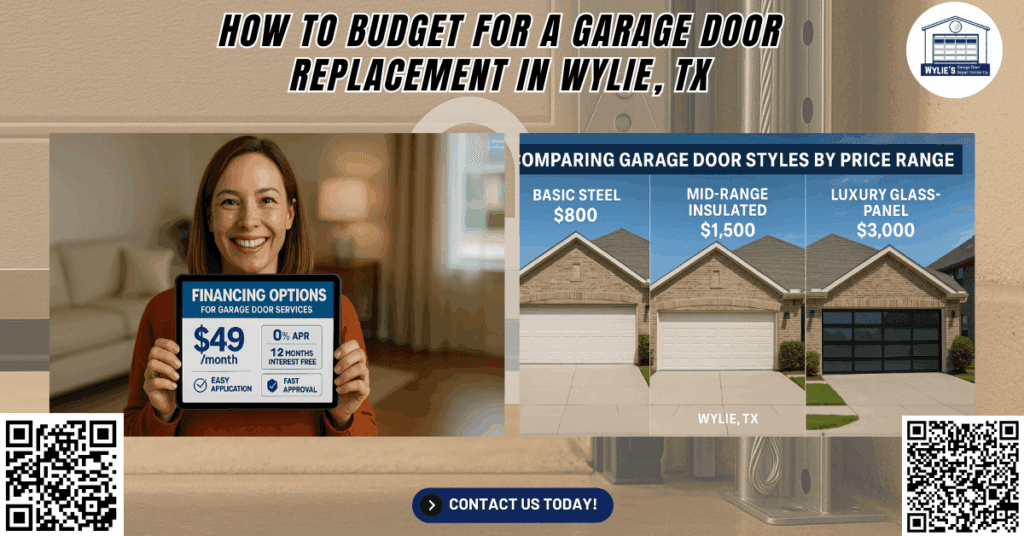 How to Budget for a Garage Door Replacement in Wylie, TX 1 Wylies Garage Door Repair Center Co 2